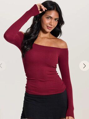 Ribbed Off Shoulder Brami